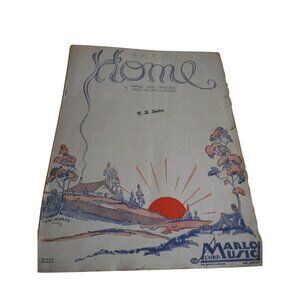 Vintage Sheet Music Piano Ukulele Home Play or Frame Wall Art 1931